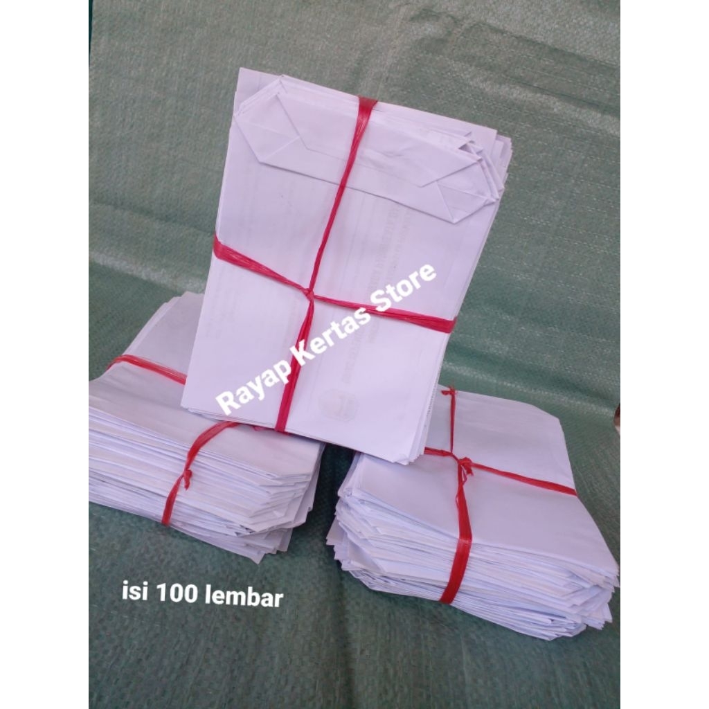 Kantong wadah makanan/Gorengan/kertas wadah Chiken/Amplop wadah makanan isi 100 lembar