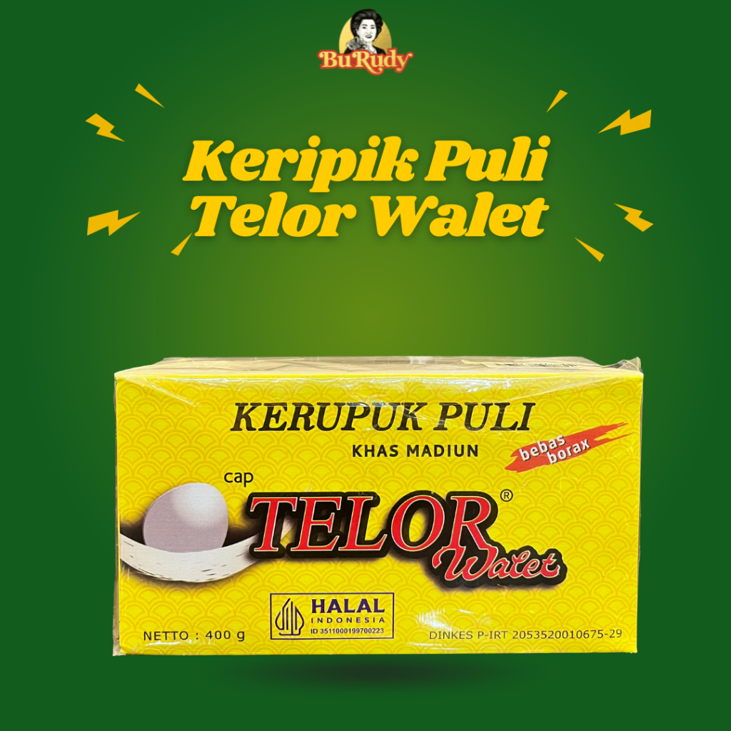 

Krupuk Puli Mentah Cap Telor Walet Siap Goreng - Oleh-Oleh Surabaya (400 gram)
