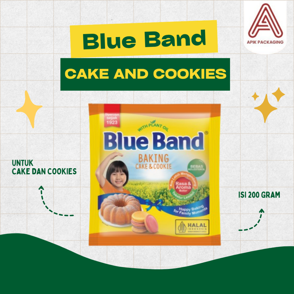 

Blue Band Cake And Cookies Kemasan Sachet 200gr