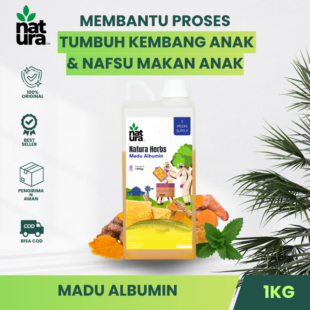 

Natura Origins Madu Albumin 1kg Natura Herbs Madu Vitabumin Ekstrak Ikan Gabus Madu Nafsu Makan Anak