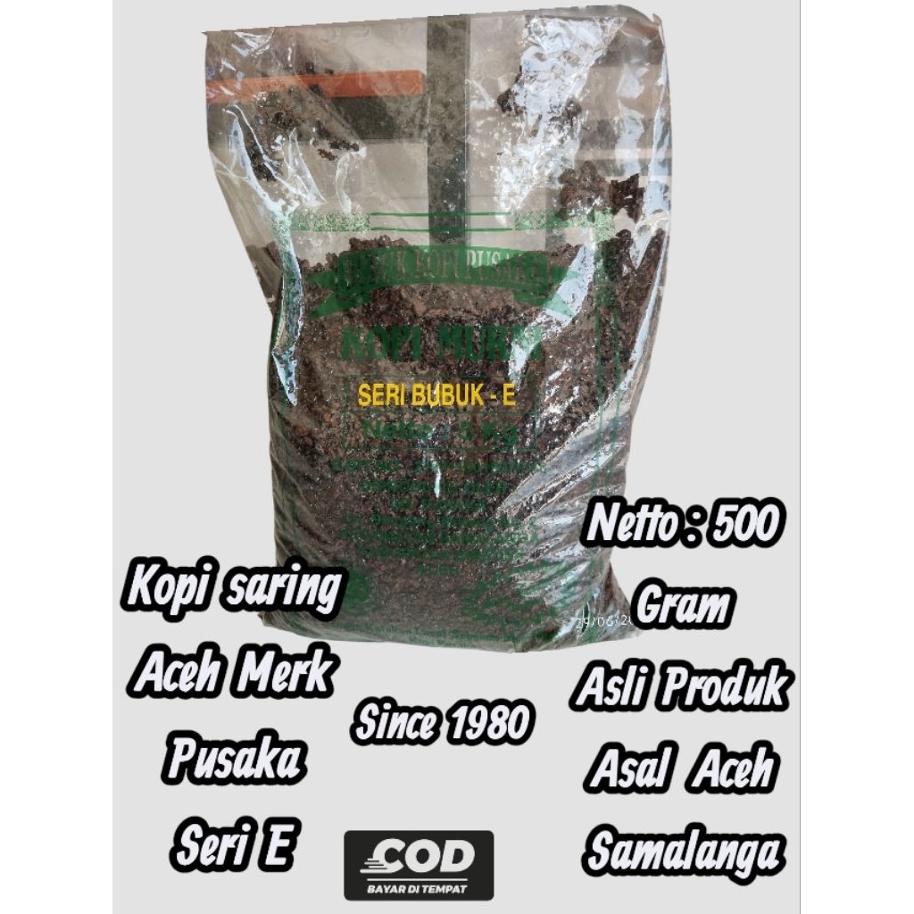 

500 Gram Kopi Saring/Kasar Aceh Pusaka