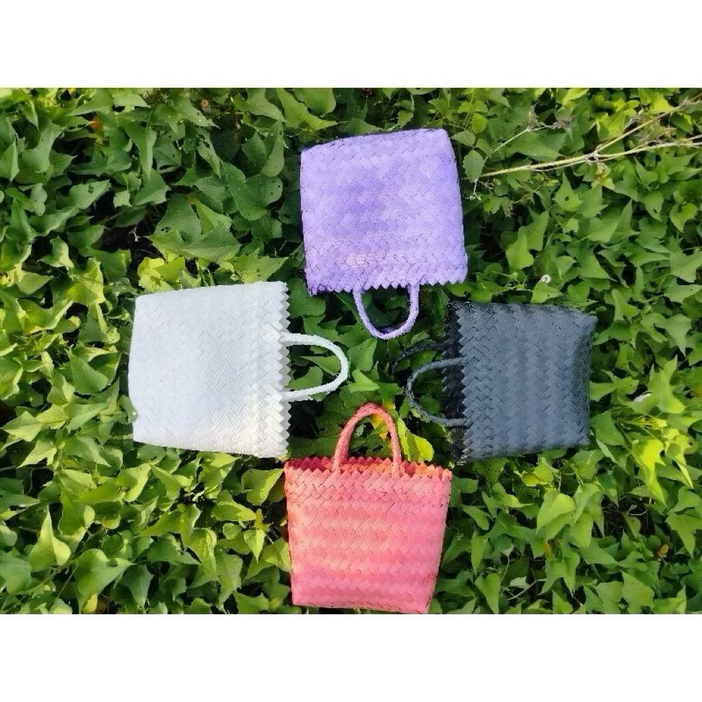 

paket hemat 50 PCS tas anyaman ukuran xs 17*7*17 tas souvenir