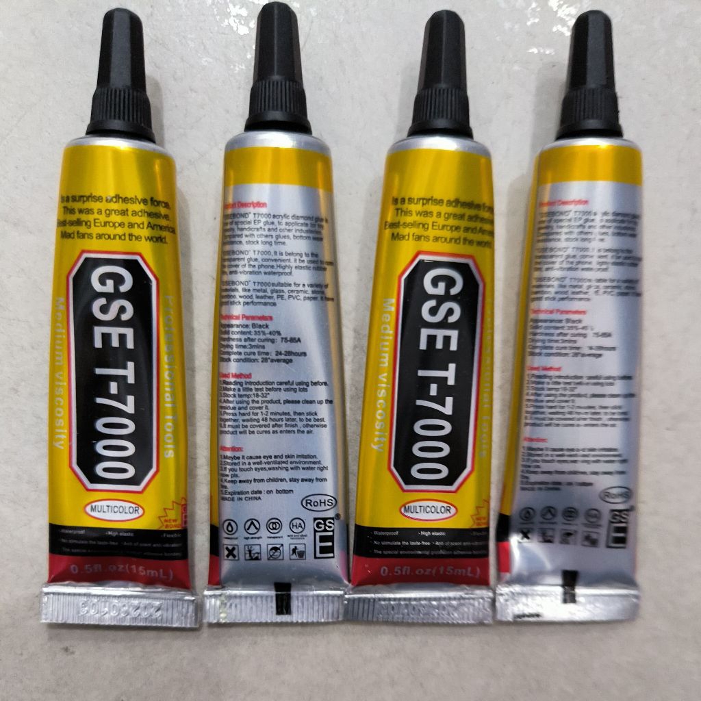 Lem LCD T7000 15ML Hitam / Lem Touchscreen T7000 / Lem HP T7000 Lem Casing HP Serbaguna LEM T-7000