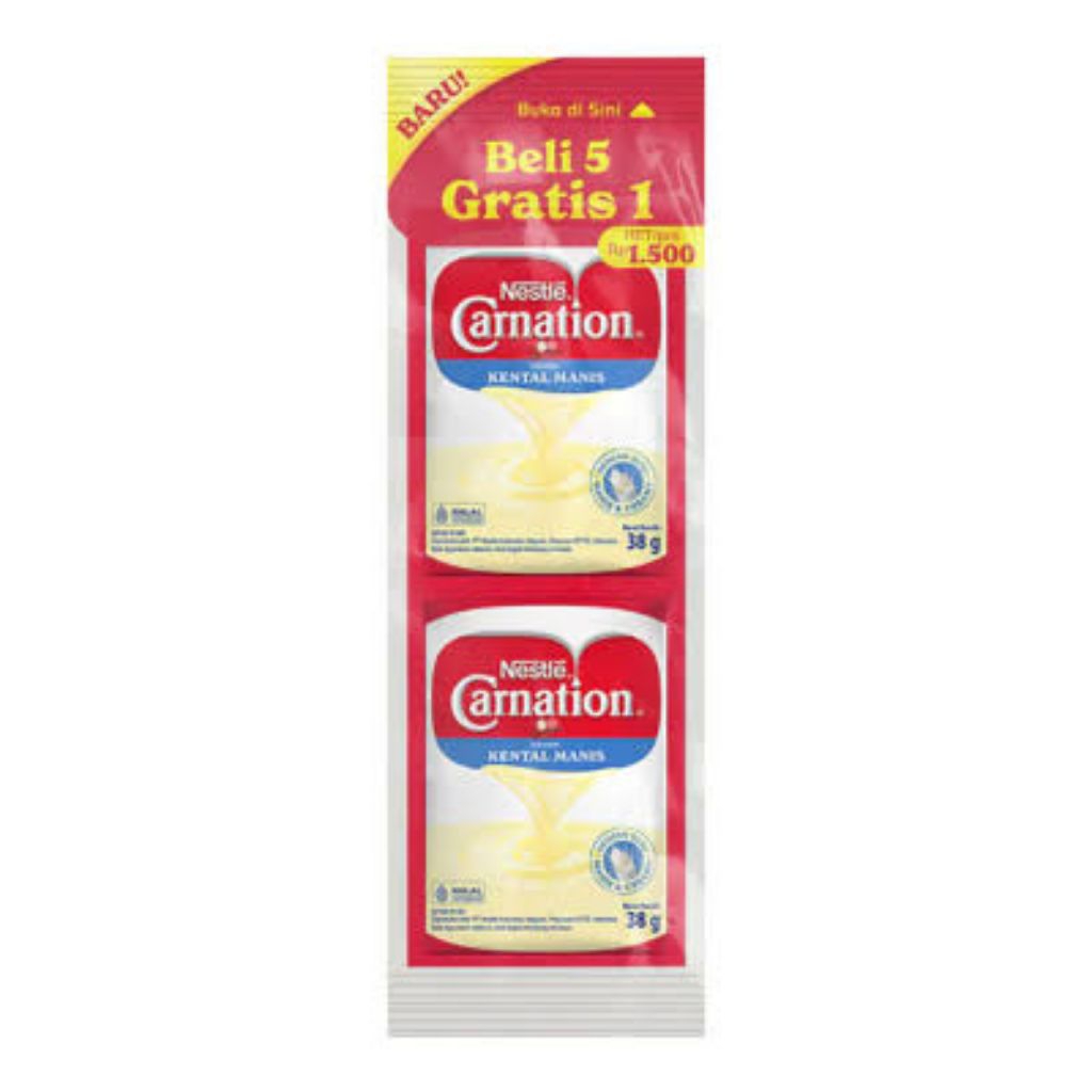 

Carnation Krimer Kental Manis Sachet 6 x 38 gram