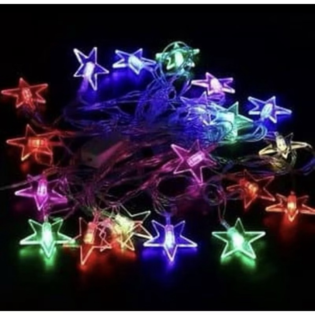 Lampu Tumblr Bintang +- 10Meter Lampu Hias Lampu Natal / Lampu Tumbler Bintang