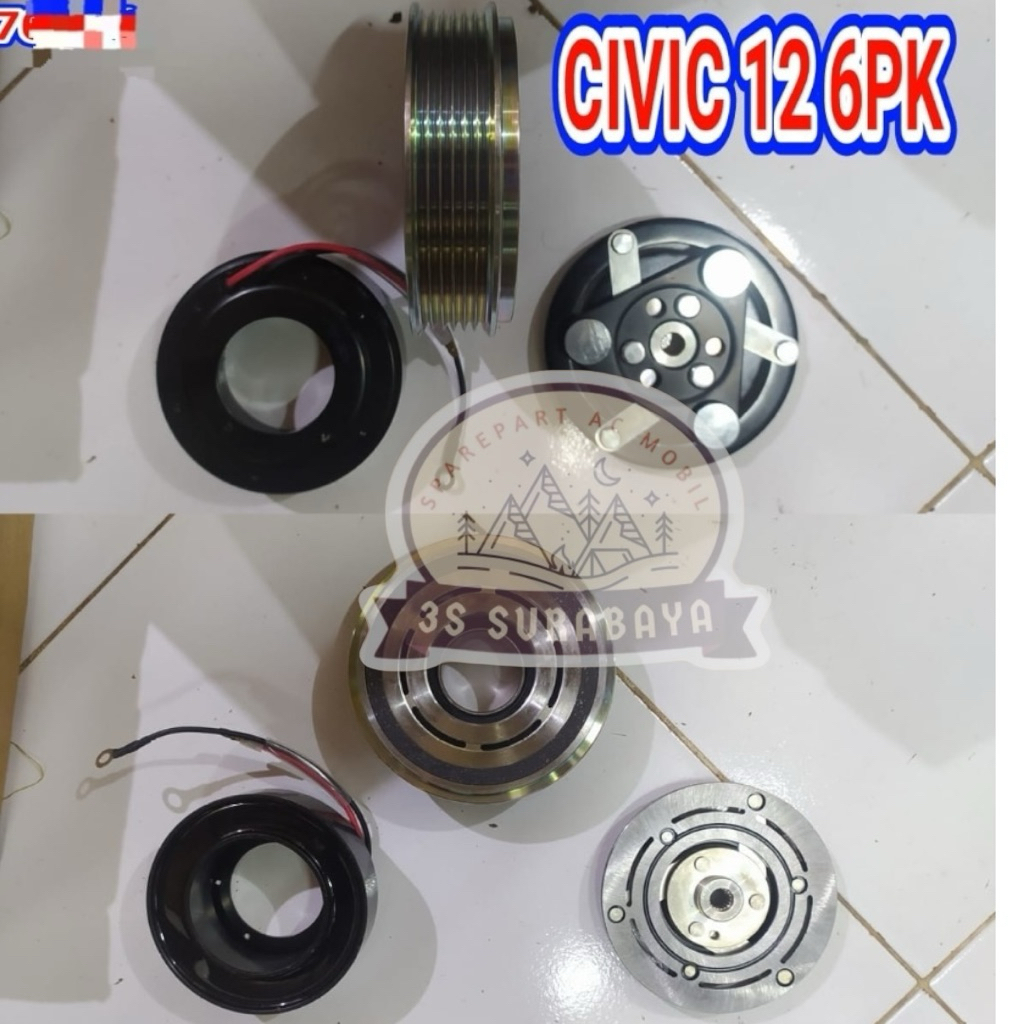 Magnet Klat Civic 2012-2016 Ac mobil Magnetic Clutch Honda (Baru/New)