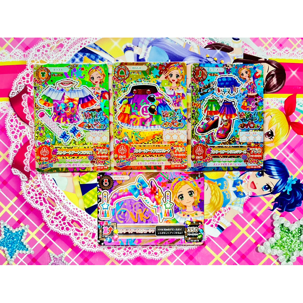 Kartu Aikatsu Hinaki Shinjo Premium Street Art Coord Vivid Kiss PR Fairy Tale Original Langka Rare O