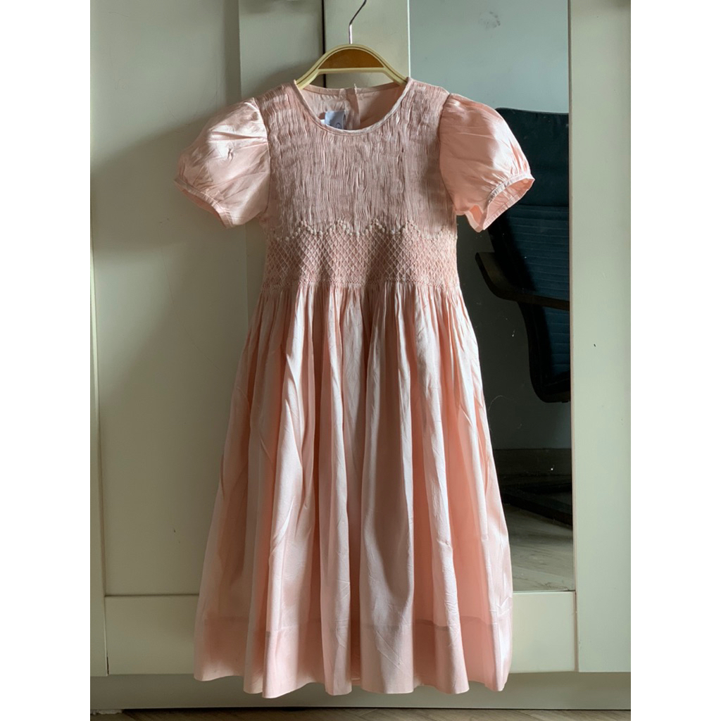 Preloved Baby CZ by Carolina Zapf New York Smocked Dress anak size 5-6 Tahun not sarah louise, annaf