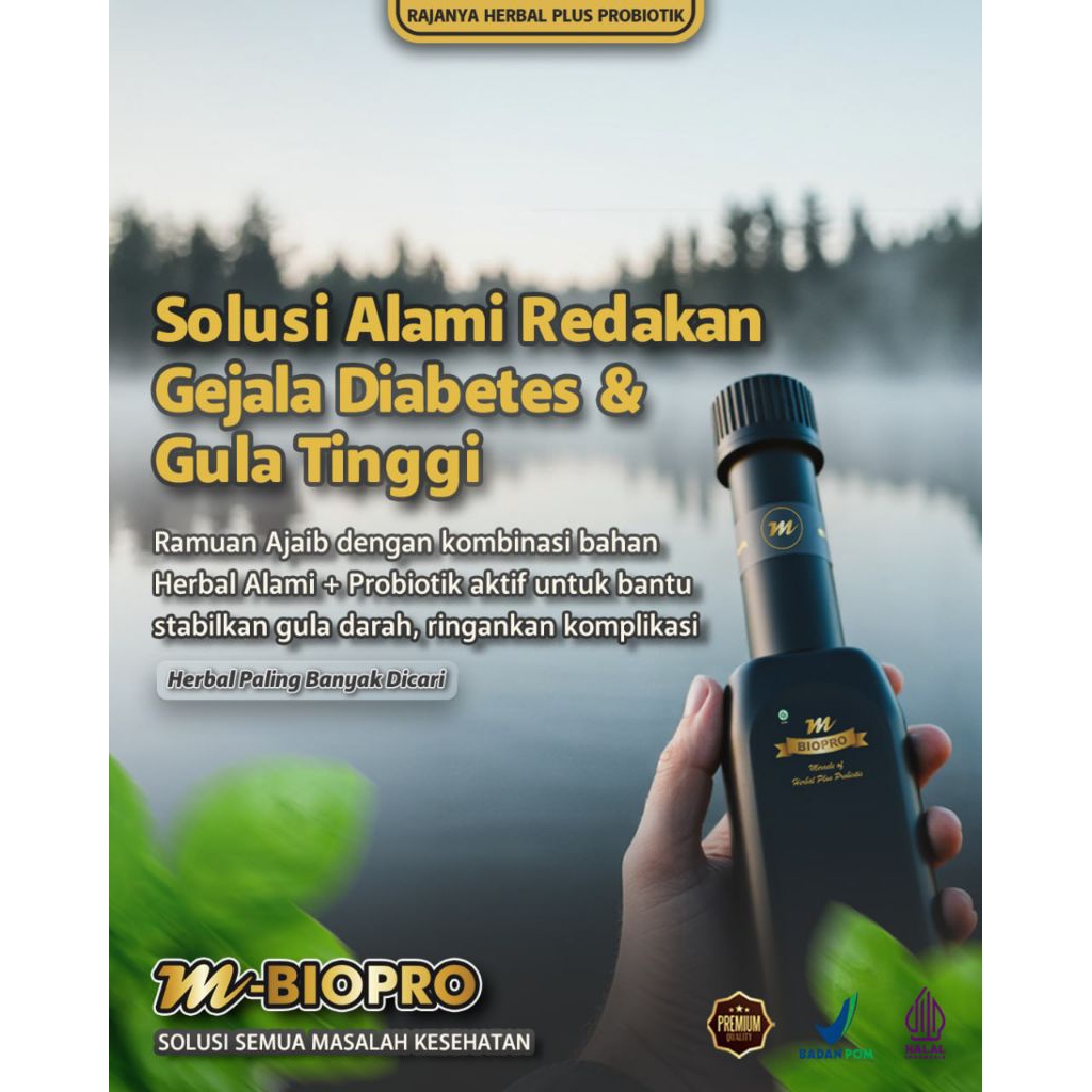 M-BIOPRO PROBIOTIK ALAMI UNTUK DIABETES DAN GANGGUAN GINJAL 100%ORIGINAL