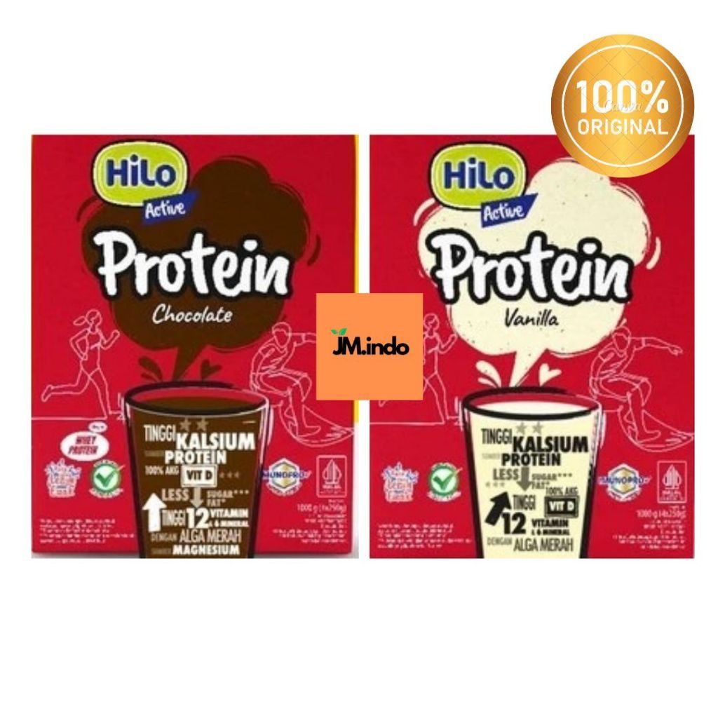 

[88] HiLo Active Cokelat & Vanilla 1000 gram - Susu Tinggi Kalsium Lebih Rendah Lemak