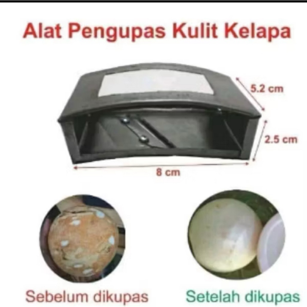 KUPAS KULIT ARI KELAPA MODEL KODOK
