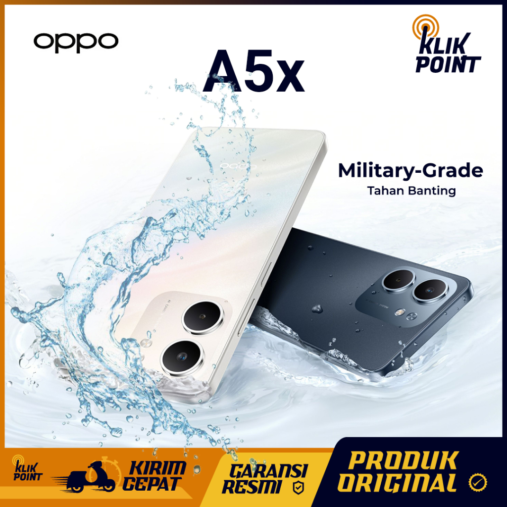 OPPO A5x 6/128GB & 4/128GB Android 1 Jutaan Terbaik Handphone Terbaru 2025 HP Murah Original 100%