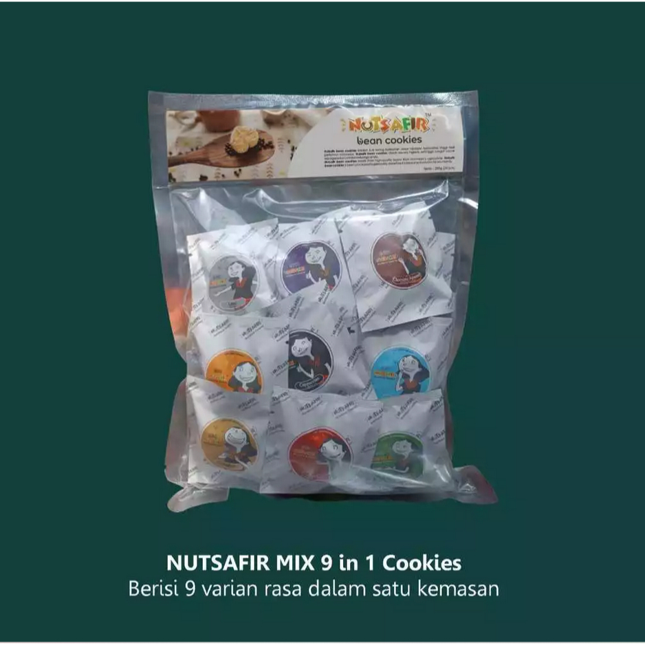 

Nutsafir Cookies Bergizi khas Lombok Mix 9 Varian