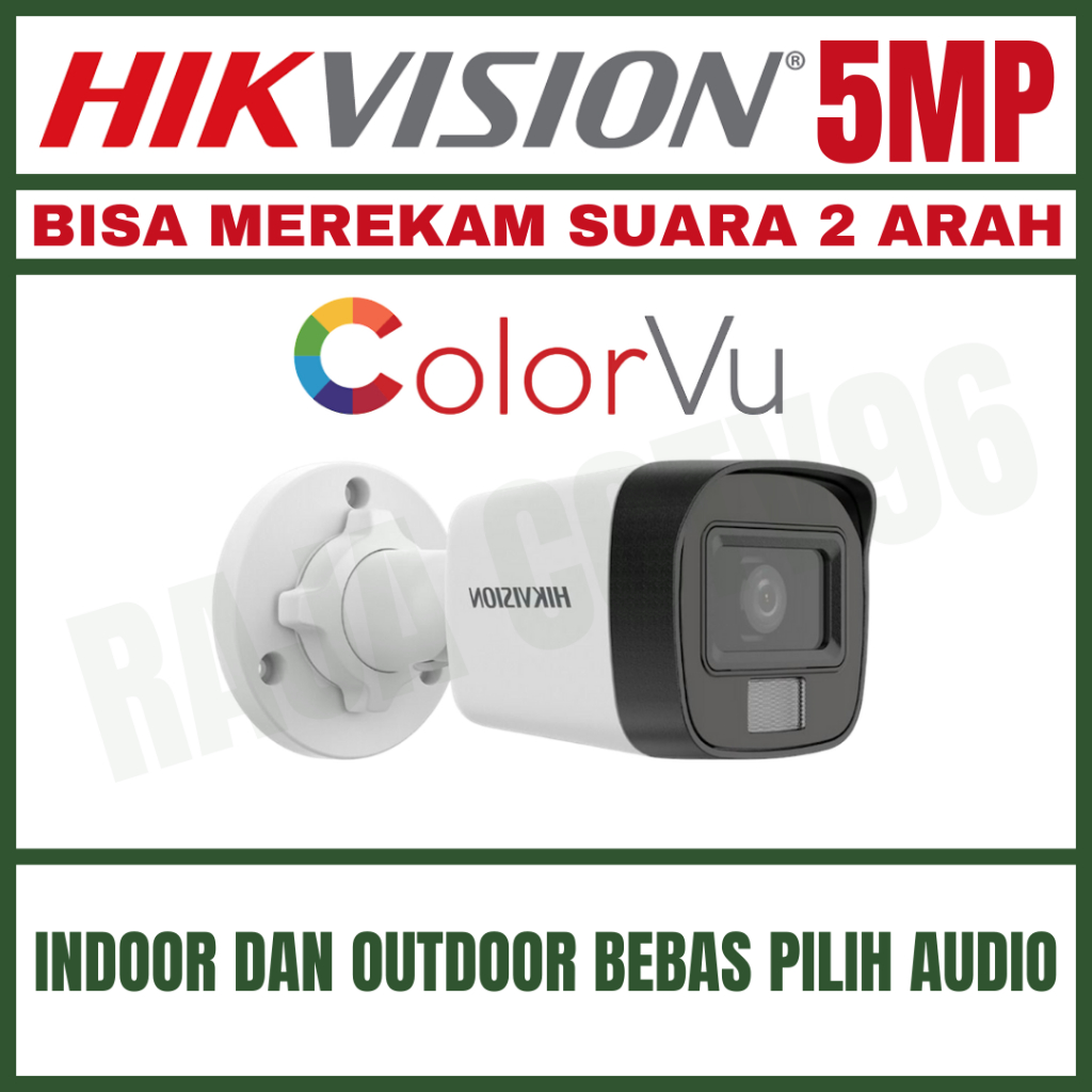 CCTV Hikvision ColorVu 5MP Outdoor - Two Way Audio Kamera CCTV