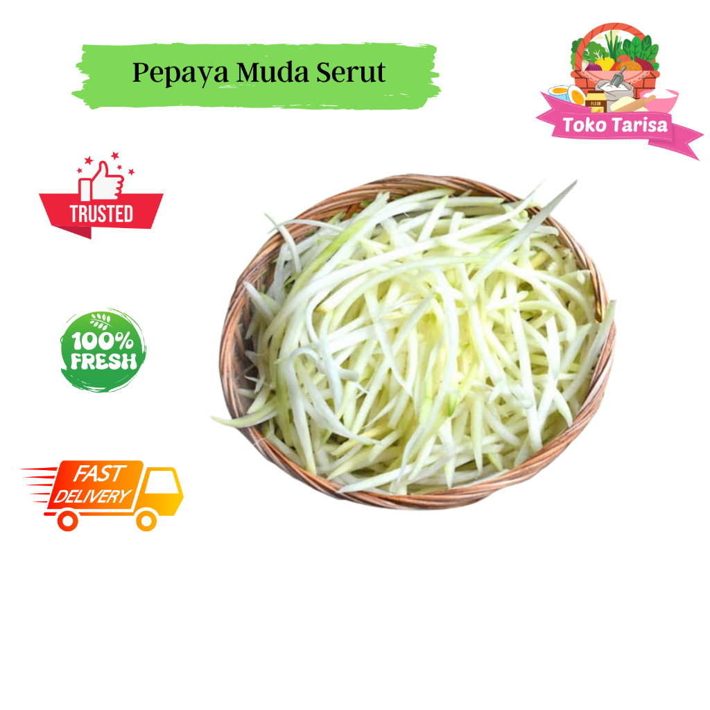 

Pepaya Muda Serut 1kg| 500gr| 250gr