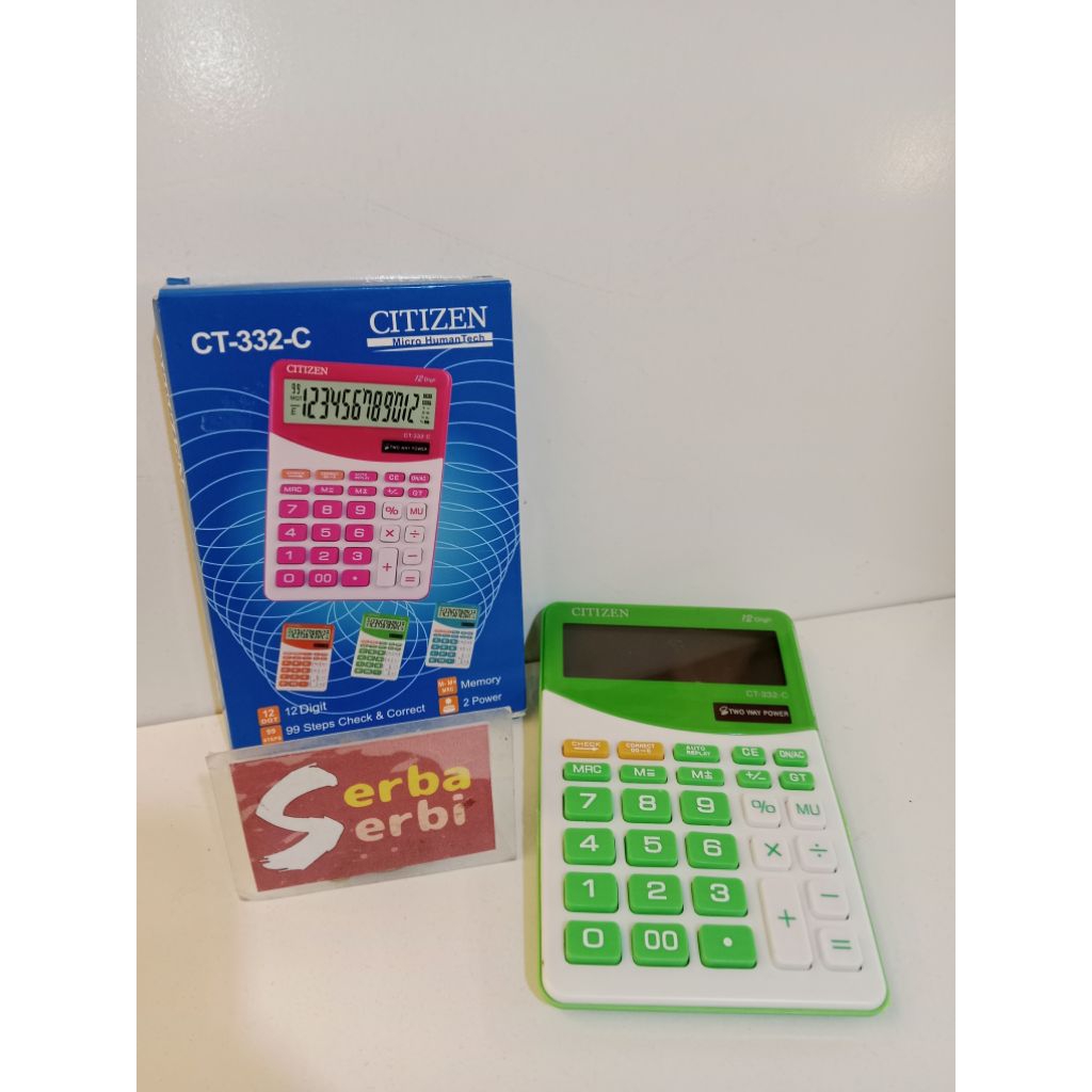 

-CT-322C CITIZEN WARNA-Kalkulator alat hitungan digital