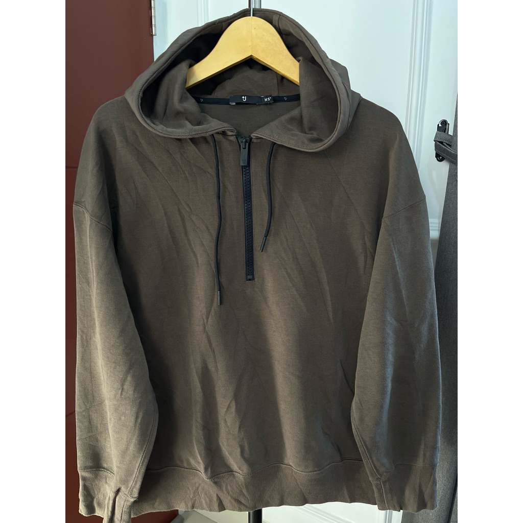 HOODIE HALFZIP UNIQLO J+ ARMY