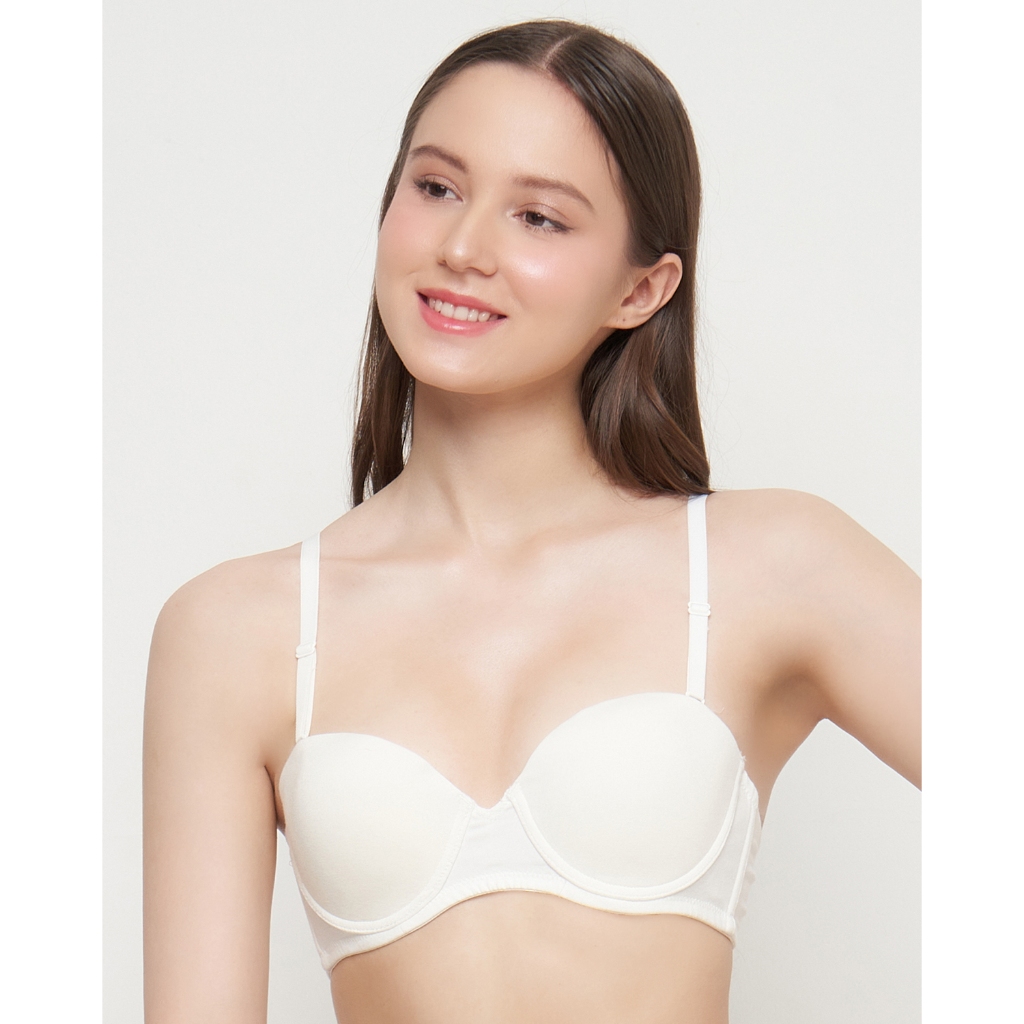 Young Hearts Bra Wanita Basic Daily 1/2 Cup Y23-20124B