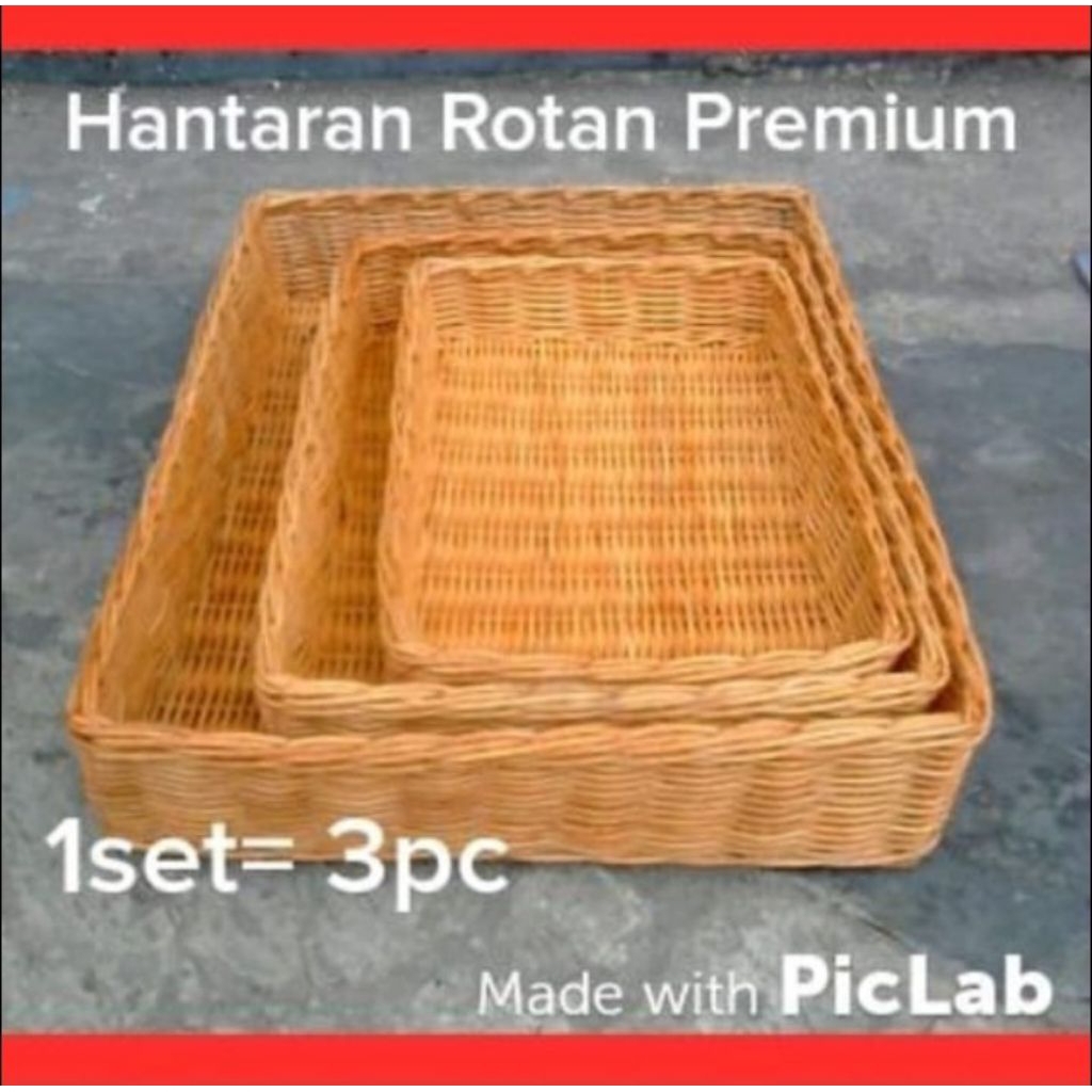 Keranjang Hantaran dr Rotan 1 Set