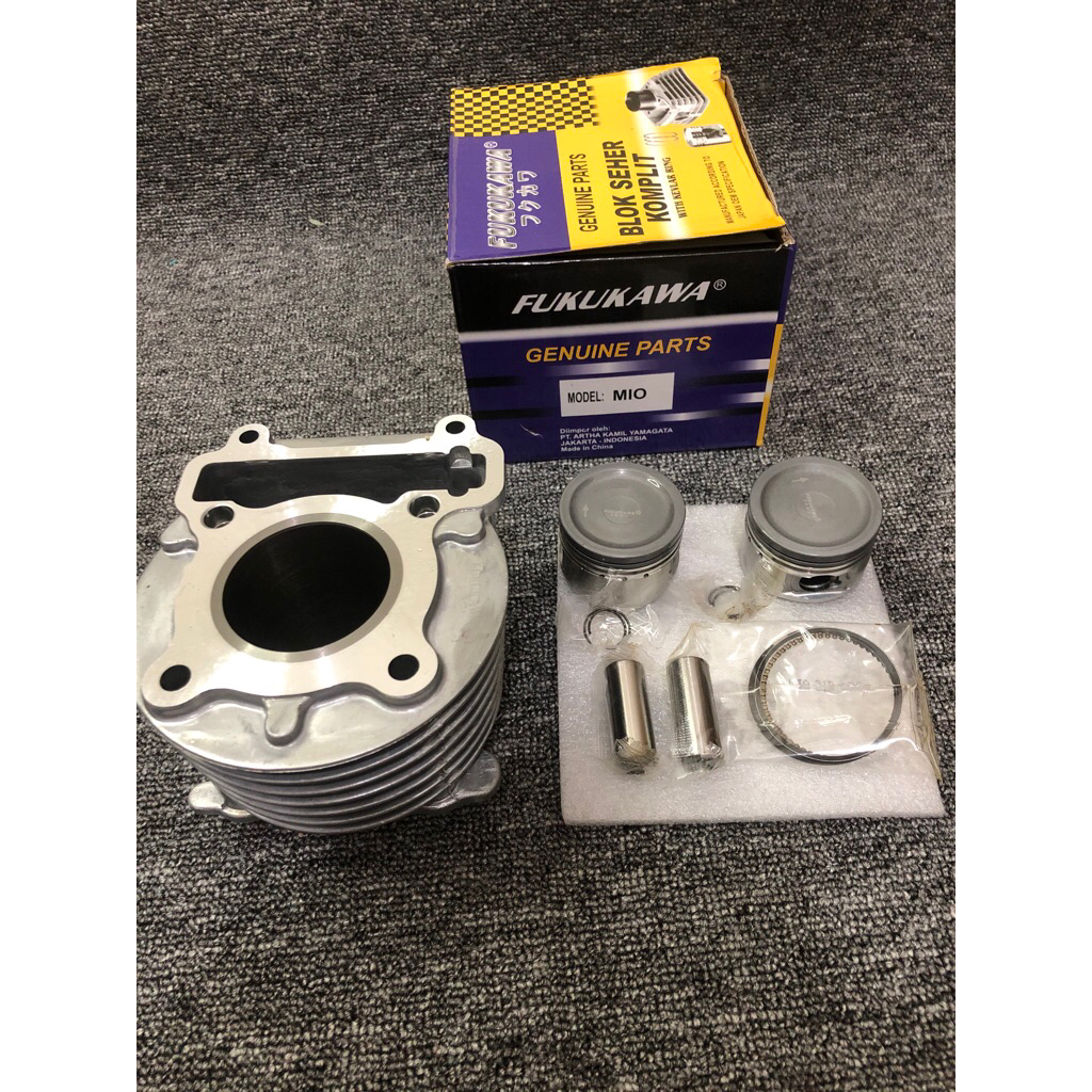 FUKUKAWA BLOK SEHER BLOCK SEHER CYLINDER SET ASSY PLUS PISTON YAMAHA MIO SPORTY MIO SOUL MIO SMILE M