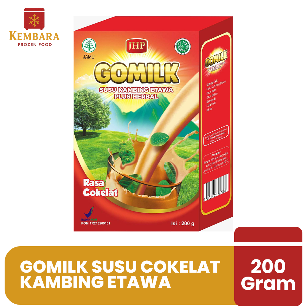 

Gomilk Cokelat Susu Kambing Etawa Plus Herbal 200 Gram