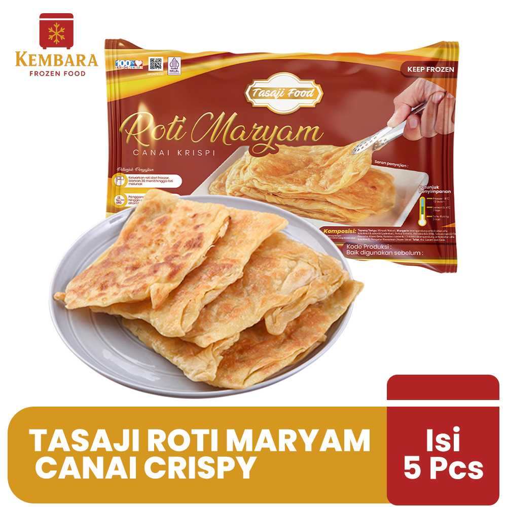 

Tasaji Roti Maryam / Roti Canai Crispy isi 5 Pcs