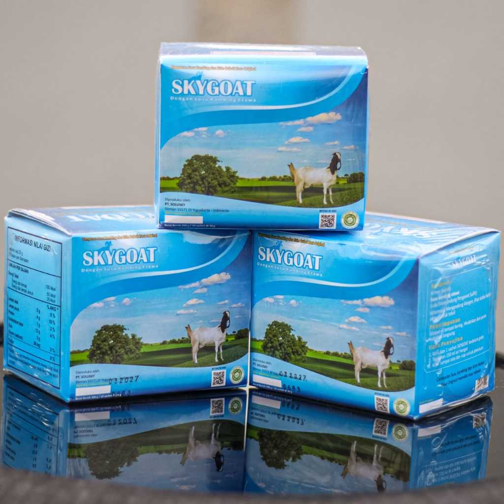 

PAKET 3 BOX Susu Etawa Skygoat | Skygoat Susu Kambing Bubuk Per Box 10 Sachet | SKYGOAT ORIGINAL