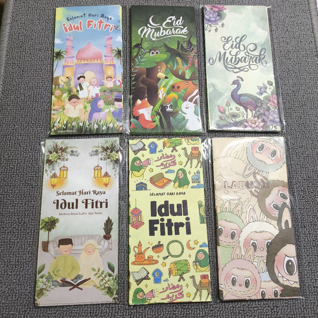 

Amplop Lebaran Panjang Premium 8x16 isi 5