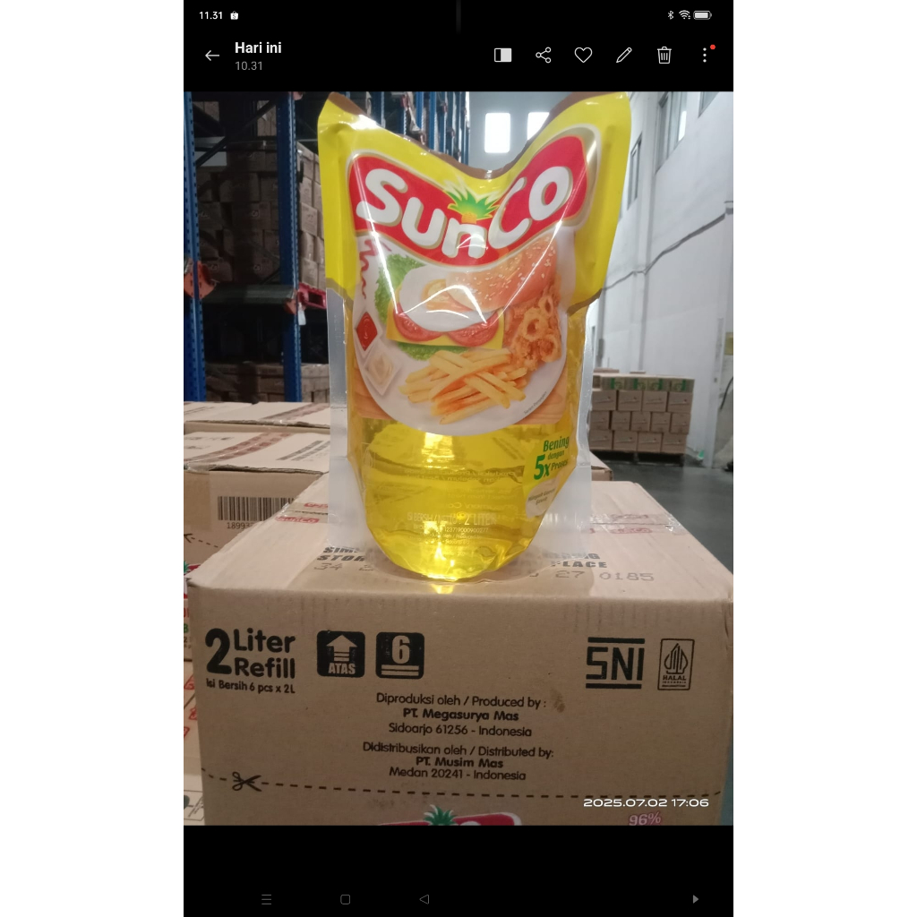 

(MANISVCR) SUNCO 2L KARTON