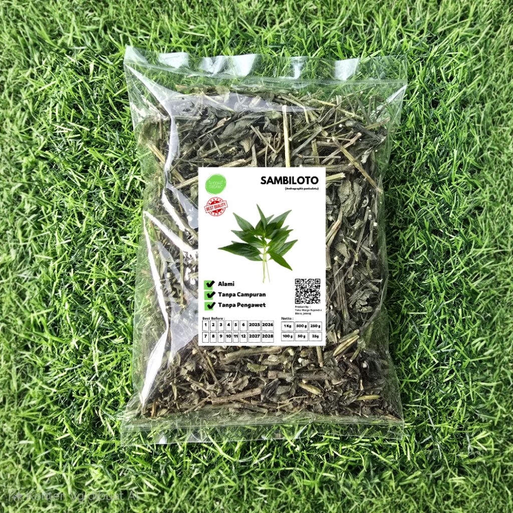 

Sambiroto Kering 250gram Daun Sambiloto Bubuk Pahit