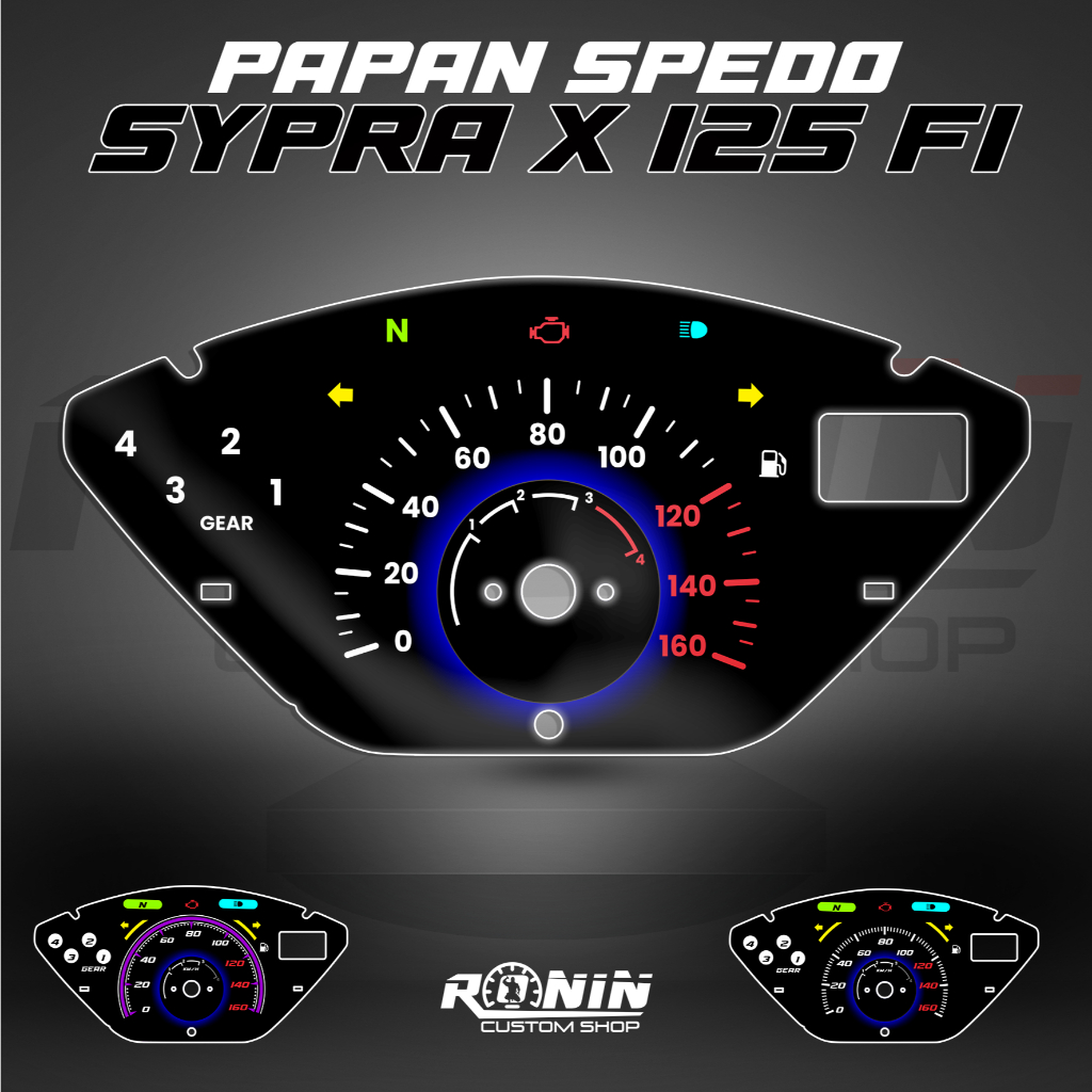 BISA CUSTOM PAPAN SPIDO PANEL SPEEDOMETER PAPAN SPEDO SUPRA X 125 FI SUPRA INJEKSI