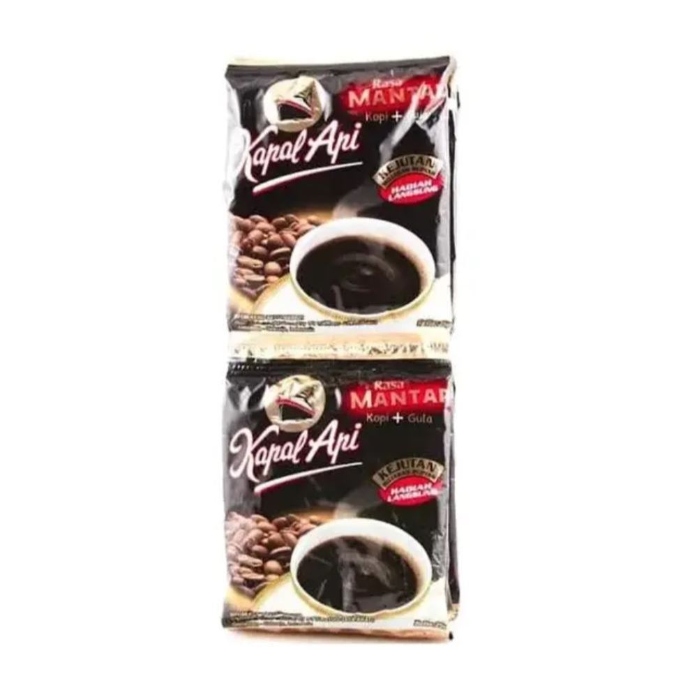 

Kapal Api mantap kopi + Gula 10 x 25 Gram