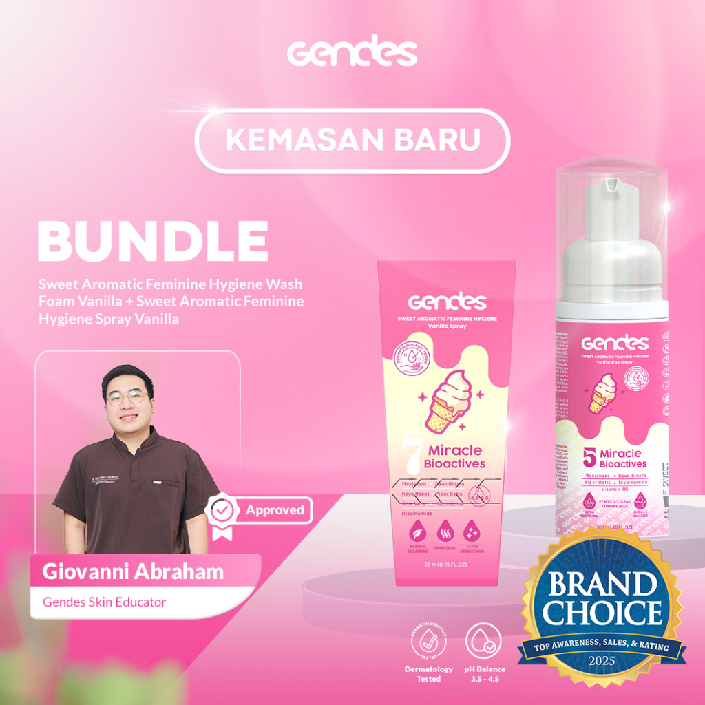 PROMO BUNDLING GENDES HANYA 119 RB SAJA || Wash Foam Vanilla & Spray