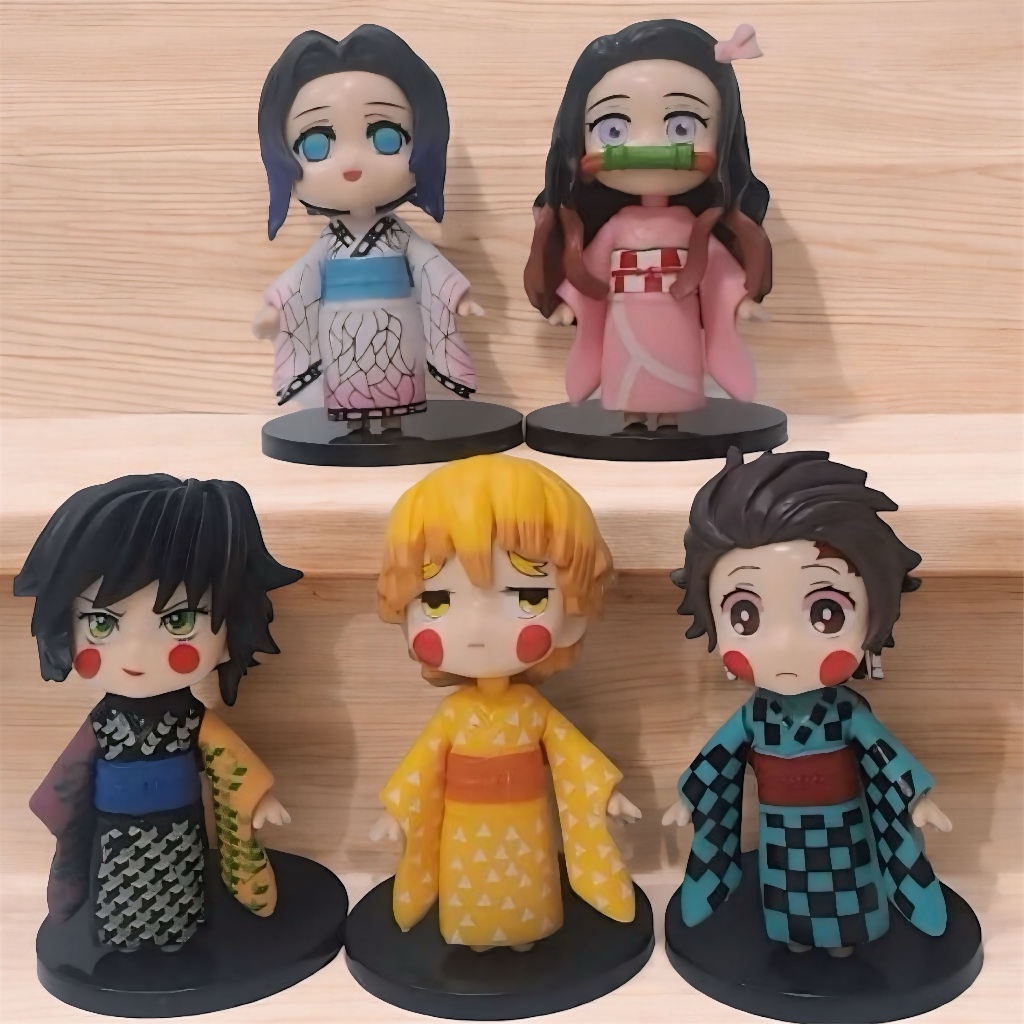 Action Figure demon slayer giyu tanjiro nezuko zenitsu shinobu