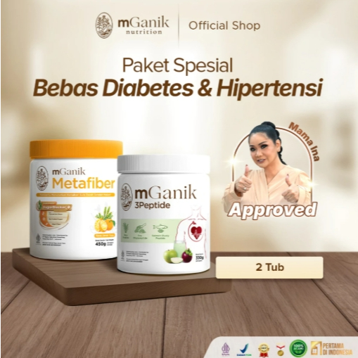 MGanik 3Peptide + Metafiber FREE SHAKER - Suplemen Jantung