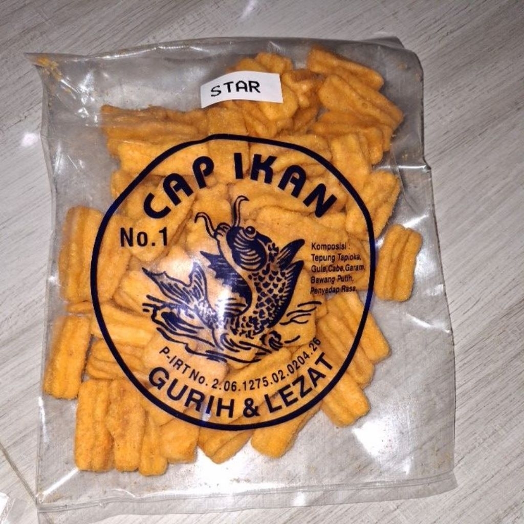 

Kerupuk Ikan Bentuk Star Cap Ikan