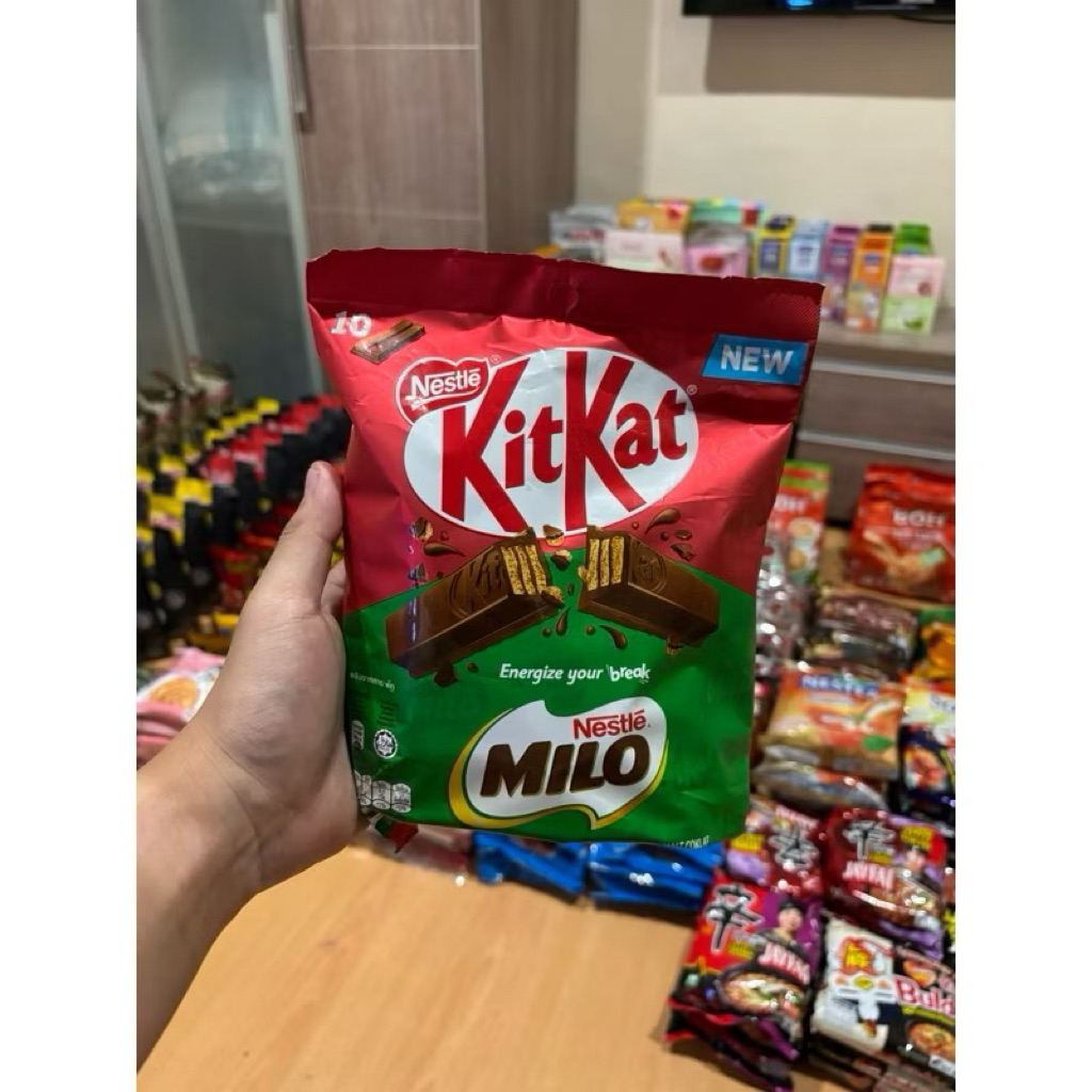 

Kitkat Milo Chocolate New Varian Coklat Isi 10