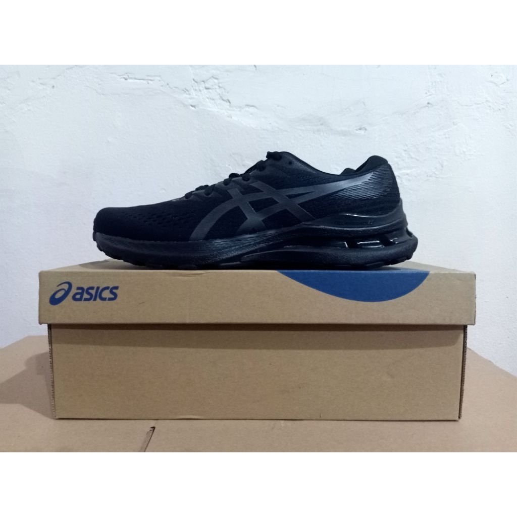SEPATU LARI PRIA ASICS GEL KAYANO 28 BLACK/GRAPHITE GREY ORIGINAL