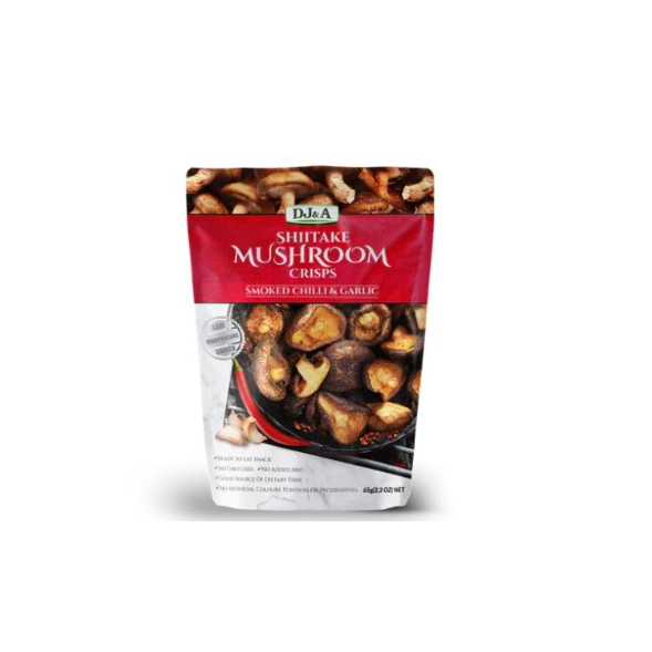 

Shiitake Mushroom Crisps Smoked Chilli & Garlic