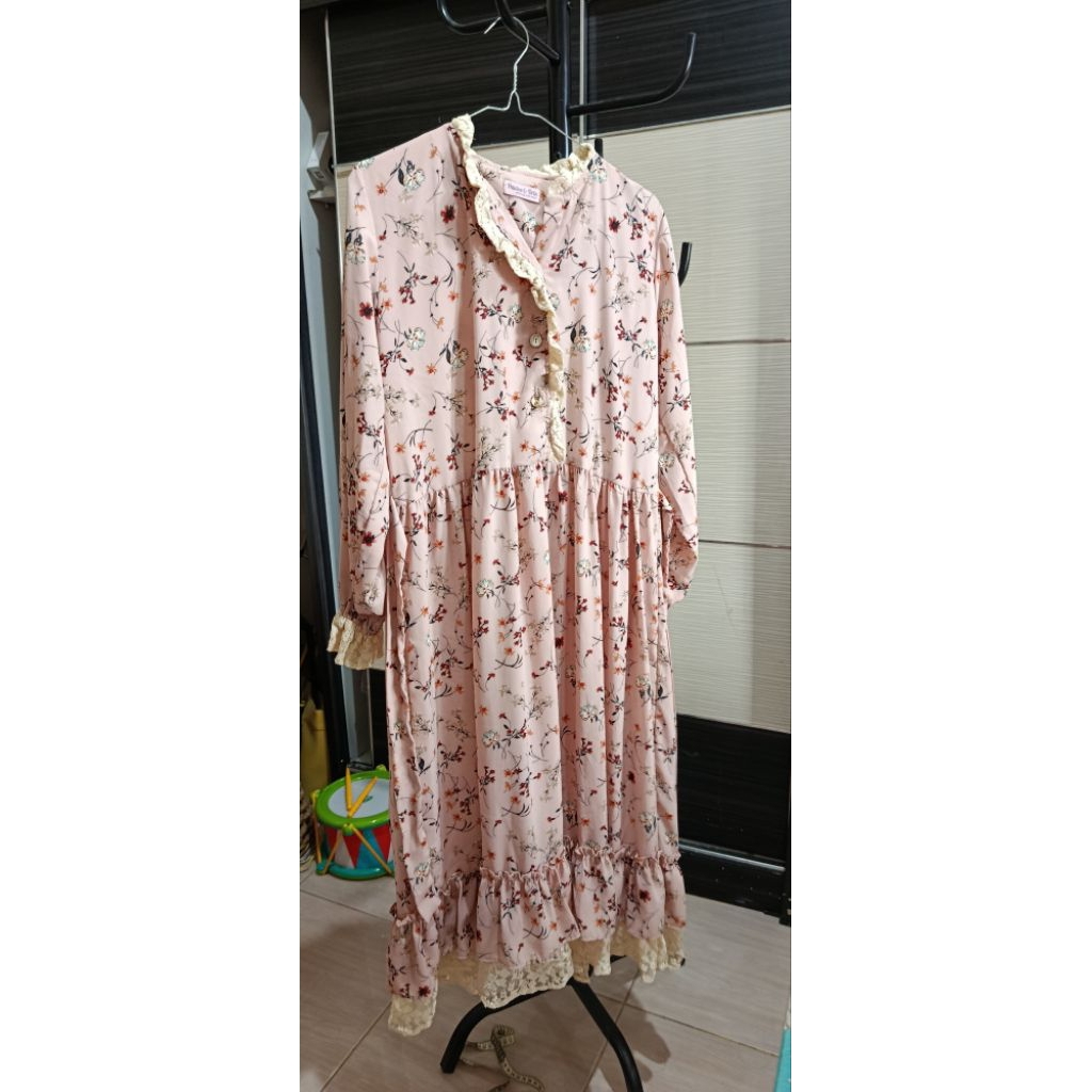 haidee&orlin atasan tunik dress flowers