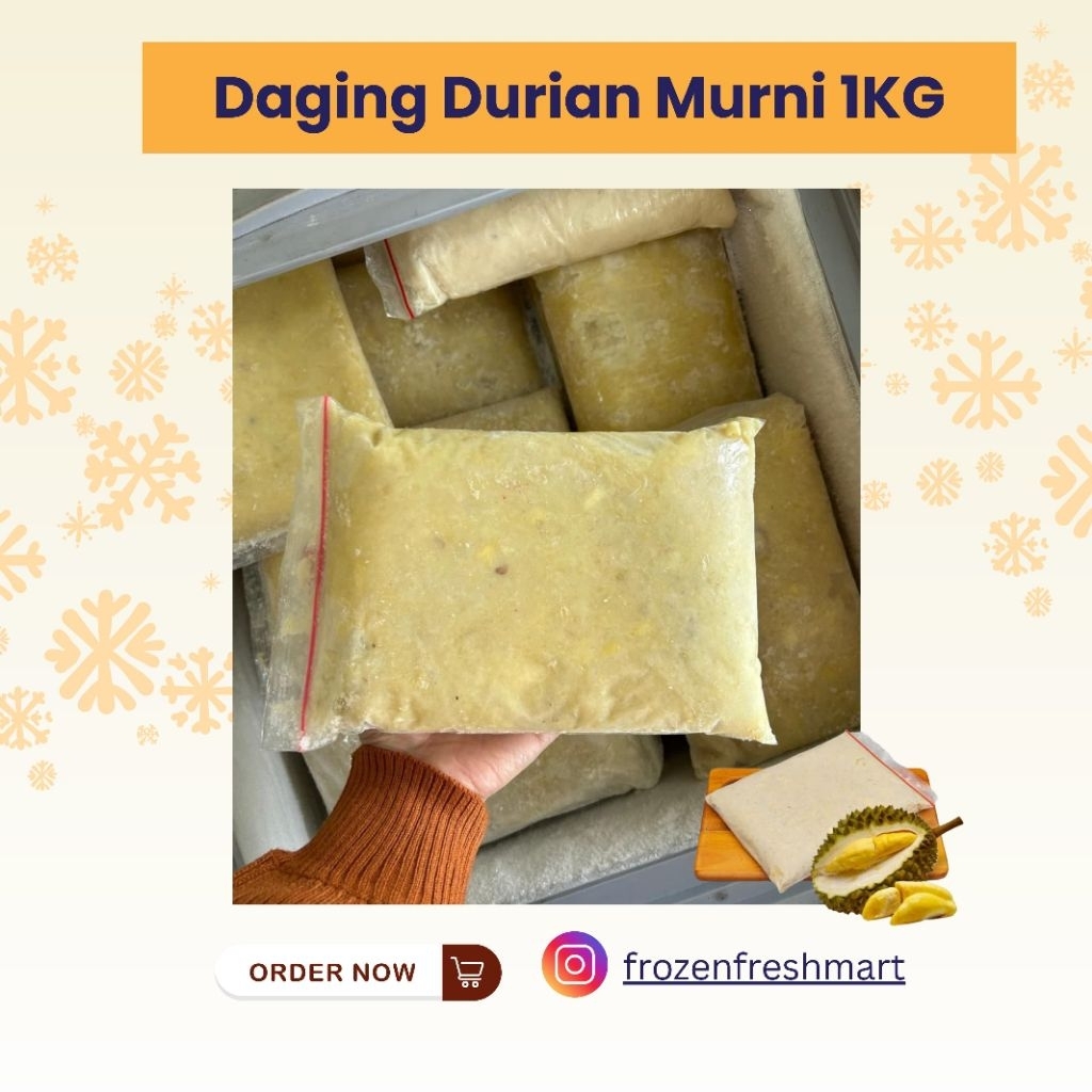

Daging Durian Murni Montong Frozen 1kg