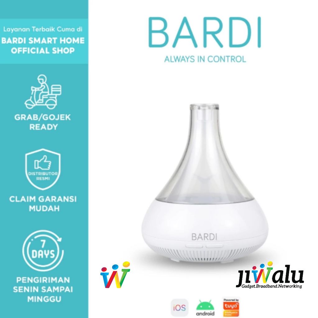 BARDI Smart Aroma Diffuser Bluetooth dengan lampu tidur rgbww | Smart Humidifier