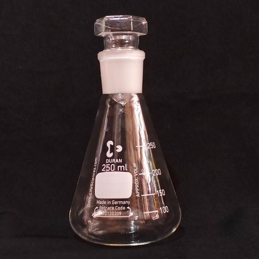 DURAN Erlenmeyer tutup asah cap 250 ml NS 29/32 Erlenmeyer stopper