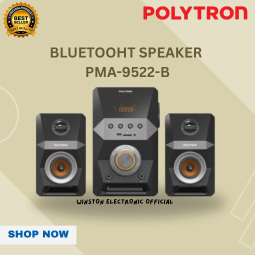 POLYTRON Bluetooth Speaker Multimedia Karaoke PMA9522B/PMA-9522B/PMA 9522B/Polytron Speaker Karaoke