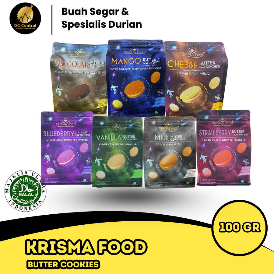 

Krisma Food Butter Cookies Galaxy 100g Butter Cookies ALL VARIANT