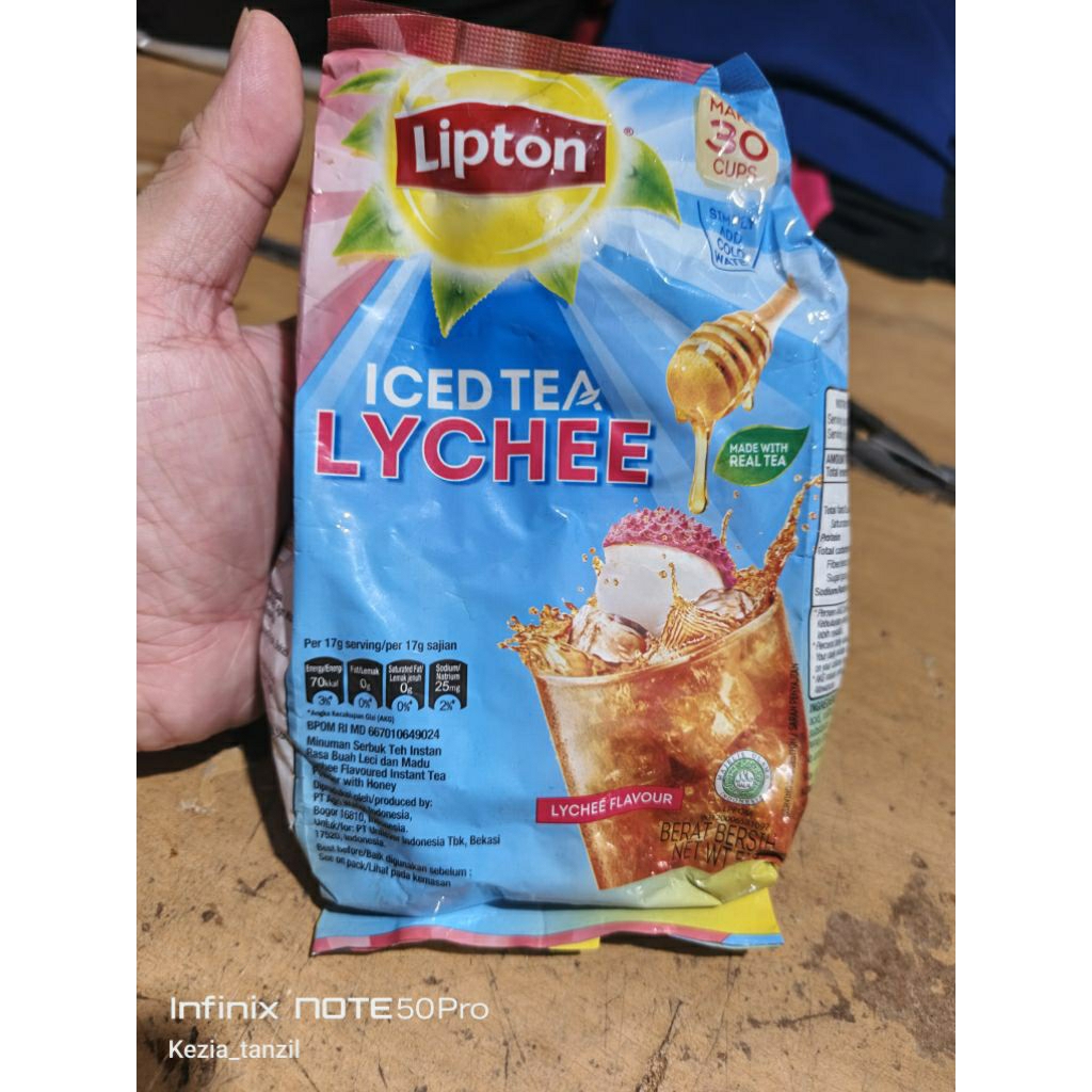 

Lipton perasa ice tea lychee flavour instant es teh 510gr 510 gr Leci