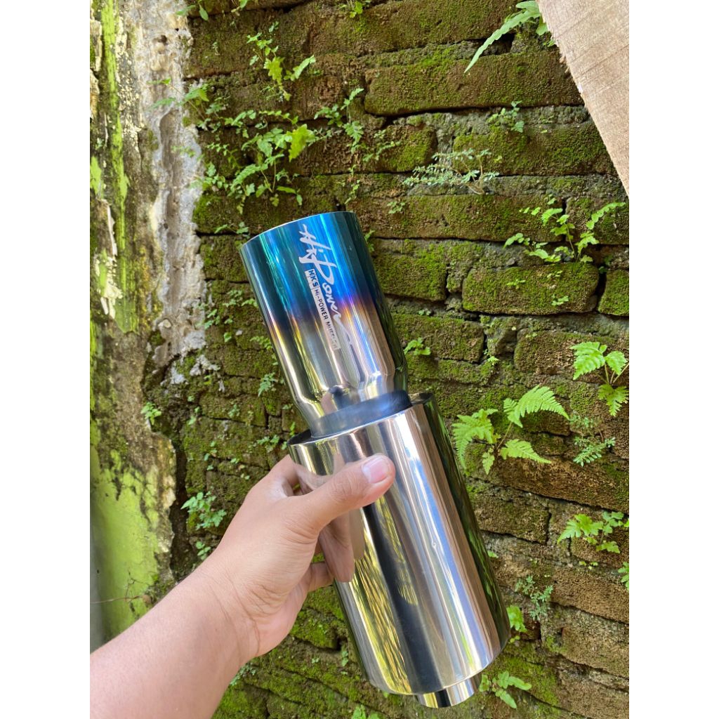knalpot muffler tailpipe type HKS HI POWER cocok buat mobil bensin/solar (diesel)