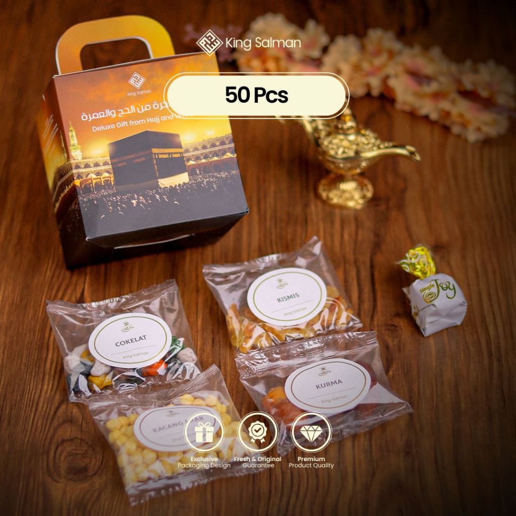

King Salman - Oleh-Oleh Haji & Umroh SHAFA Gold 50 Pcs - Non Zam Zam