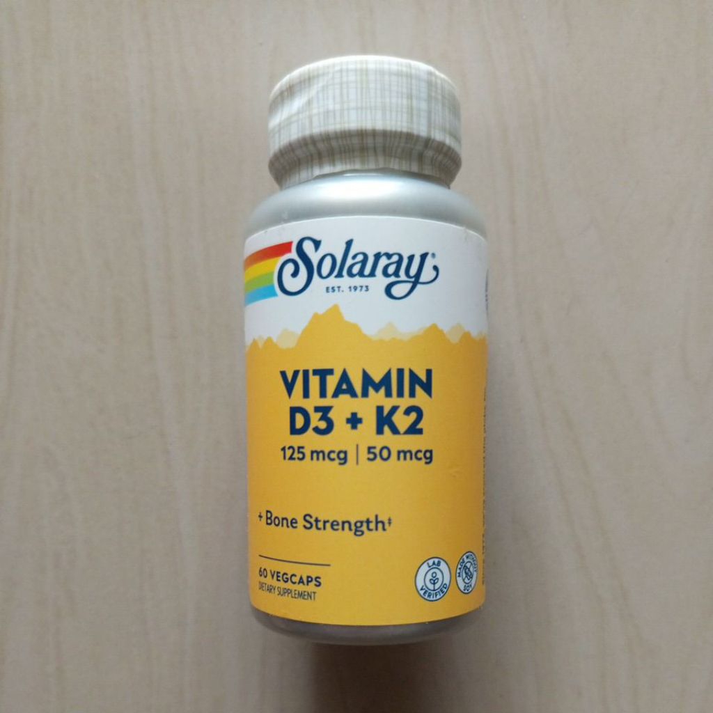Solaray vitamin D3+ K2 isi 60