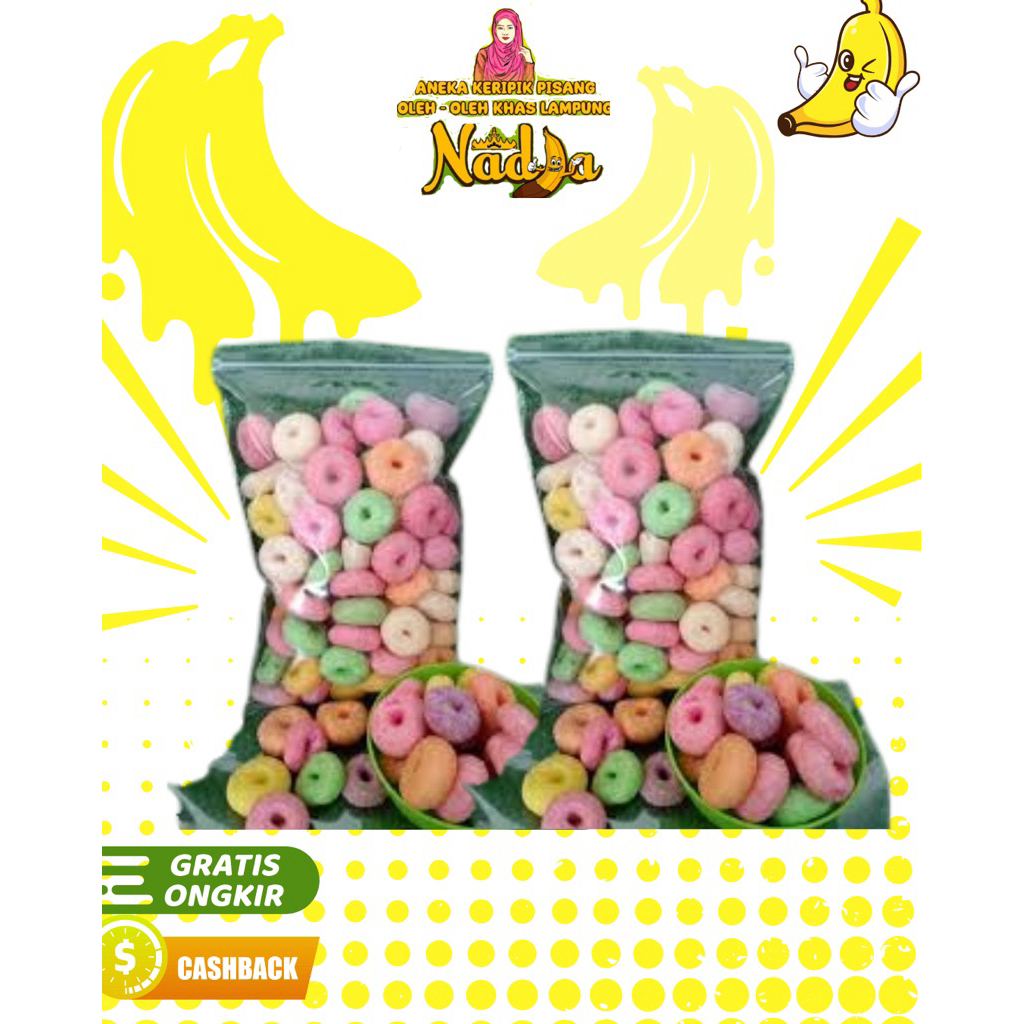 

Donat gula keripik Nadia 100 Gram | Keripik Nadia